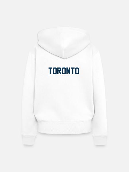 Toronto - Frauen Premium Bio Zip Hoodie - Weiß