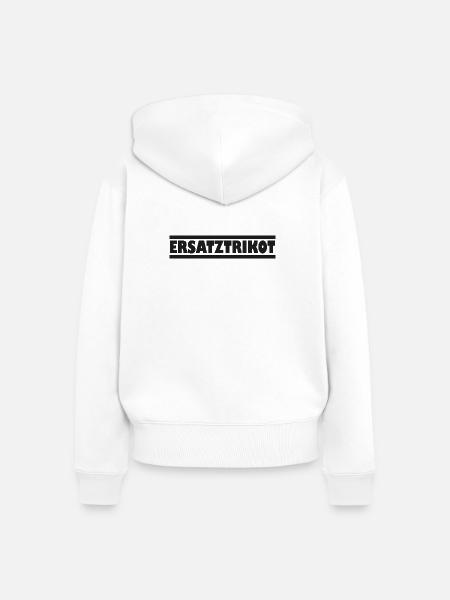 Ersatztrikot Black - Frauen Premium Bio Zip Hoodie - Weiß