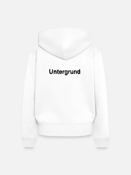 Undergrung hiphop - Frauen Premium Bio Zip Hoodie - Weiß