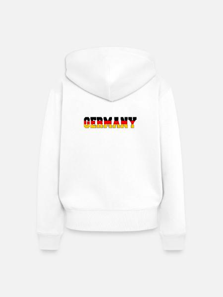Deutschland T-Shirt Germany - Frauen Premium Bio Zip Hoodie - Weiß