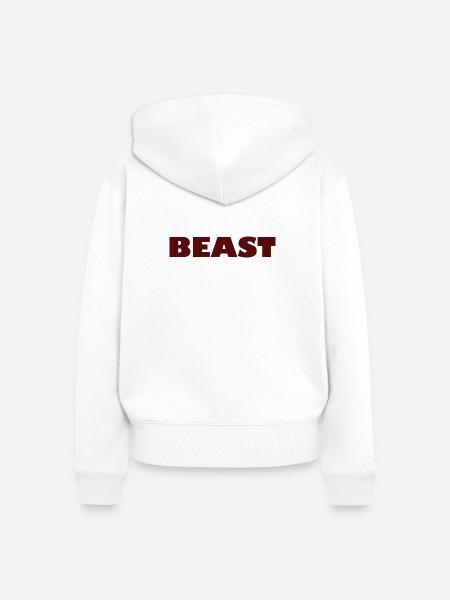 Frosted Mountain Peak Illustration - Frauen Premium Bio Zip Hoodie - Weiß