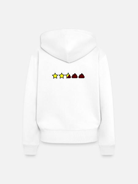 Bewertung gemischt - Frauen Premium Bio Zip Hoodie - Weiß
