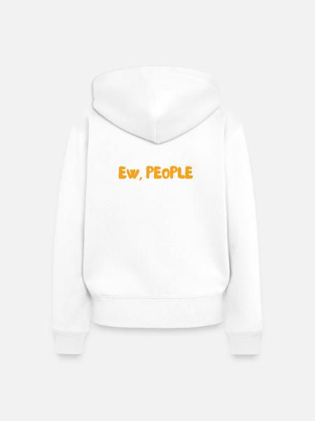 Igitt, Leute - Frauen Premium Bio Zip Hoodie - Weiß