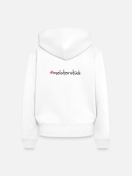 meisterstück - Frauen Premium Bio Zip Hoodie - Weiß