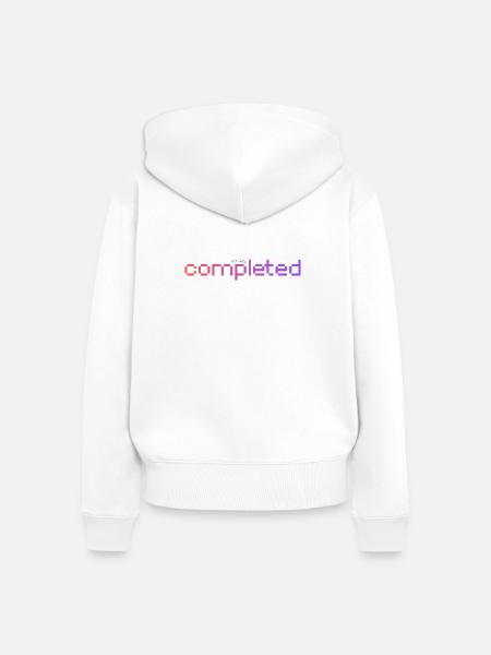 Already completed! - Frauen Premium Bio Zip Hoodie - Weiß