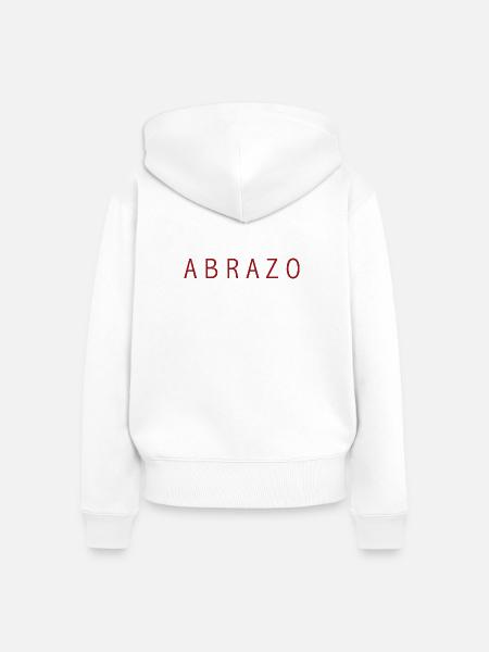 ABRAZO Tango Tanz - Frauen Premium Bio Zip Hoodie - Weiß