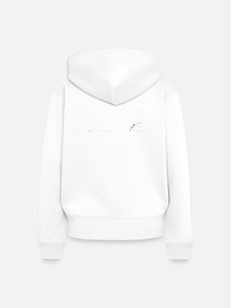 Badezeit - Frauen Premium Bio Zip Hoodie - Weiß