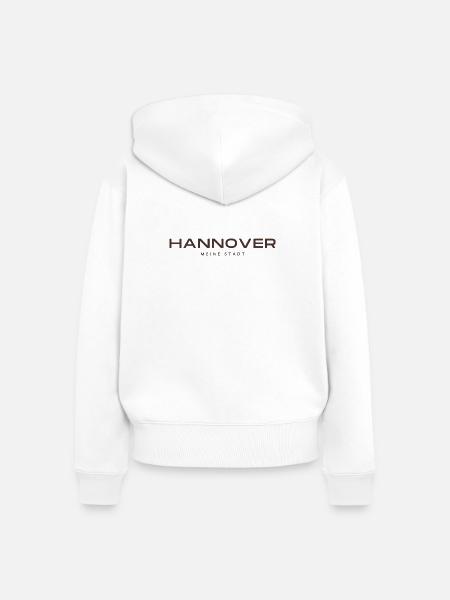 Hannover - Frauen Premium Bio Zip Hoodie - Weiß