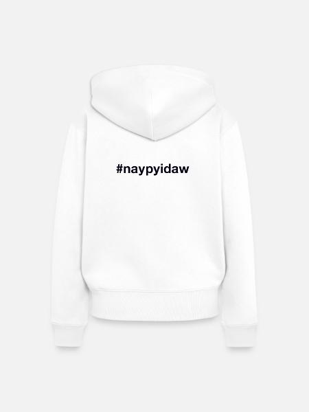 Naypyidaw Myanmar - Frauen Premium Bio Zip Hoodie - Weiß