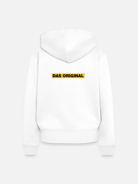 Das Original - Frauen Premium Bio Zip Hoodie - Weiß