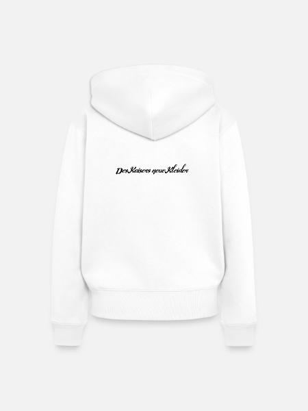 Des Kaisers neue Kleider - Frauen Premium Bio Zip Hoodie - Weiß