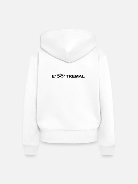 Extremal - Frauen Premium Bio Zip Hoodie - Weiß