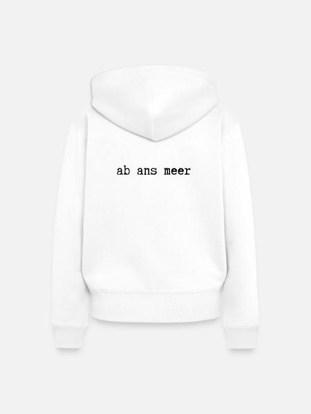ab ans meer - Frauen Premium Bio Zip Hoodie - Weiß