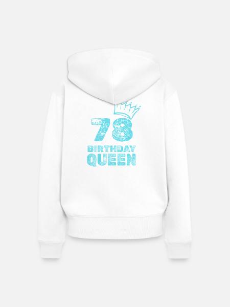 78 - Frauen Premium Bio Zip Hoodie - Weiß