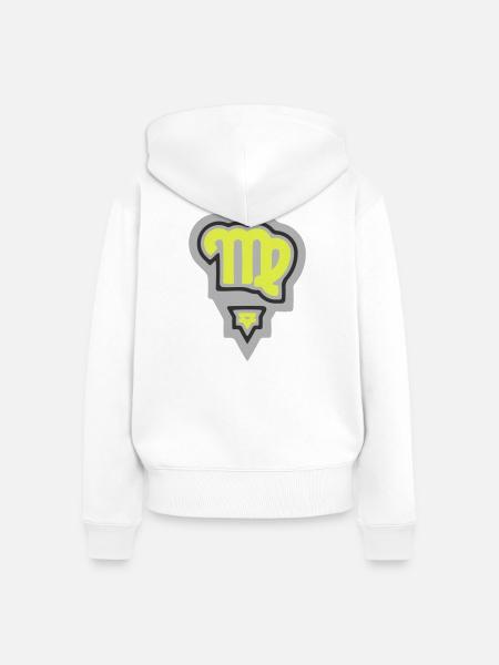 Tierkreis, Stammes-Virgo und Erde - Frauen Premium Bio Zip Hoodie - Weiß