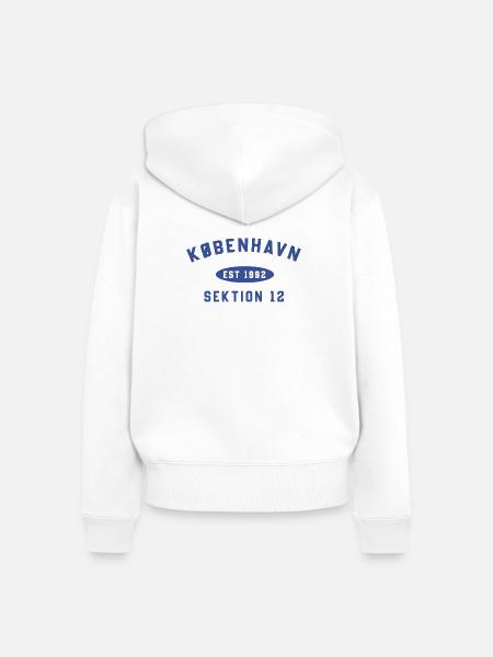 Kopenhagen für immer - Frauen Premium Bio Zip Hoodie - Weiß