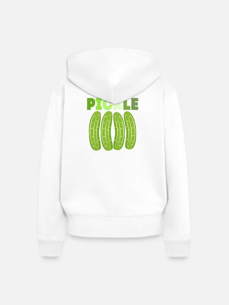 Essiggurke Gurke Gurken - Frauen Premium Bio Zip Hoodie - Weiß