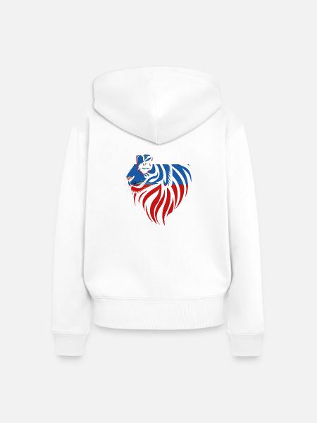 Slowenien – Slowenien – Tiger-Flaggen - Frauen Premium Bio Zip Hoodie - Weiß