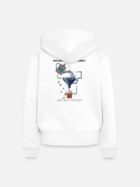 Der Staats Trichter - Frauen Premium Bio Zip Hoodie - Weiß