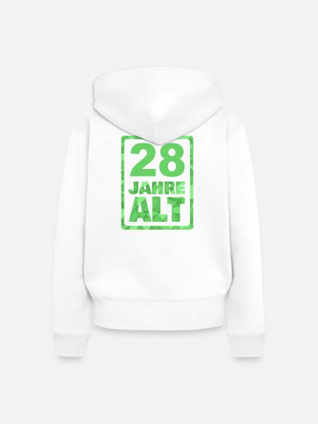 Alt 28 - Frauen Premium Bio Zip Hoodie - Weiß