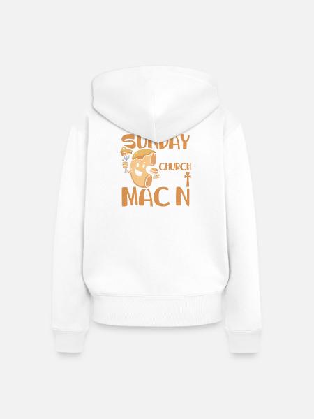 Schach Schachspieler Schachbrett - Frauen Premium Bio Zip Hoodie - Weiß