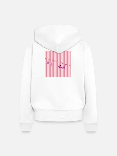Feminismus - Frauen Premium Bio Zip Hoodie - Weiß