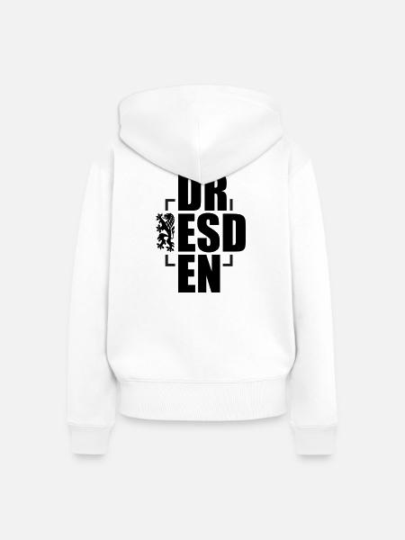 DR ESD EN - Frauen Premium Bio Zip Hoodie - Weiß