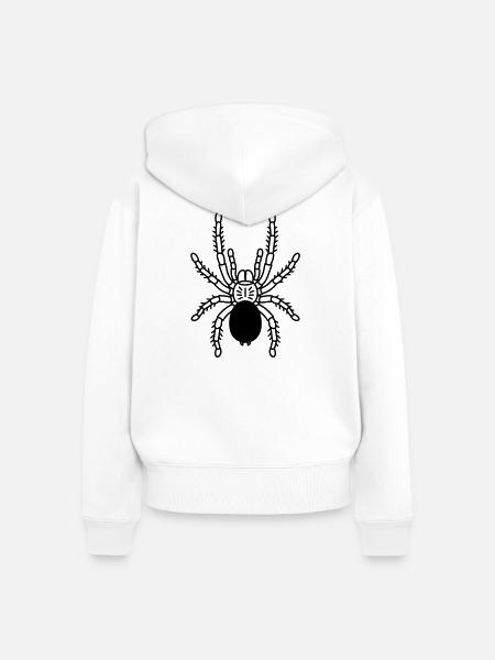 Tarantel Tarantel - Frauen Premium Bio Zip Hoodie - Weiß