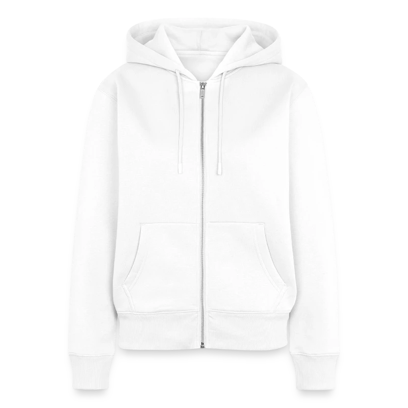 Zermatt badge on a women's premium organic zip hoodie