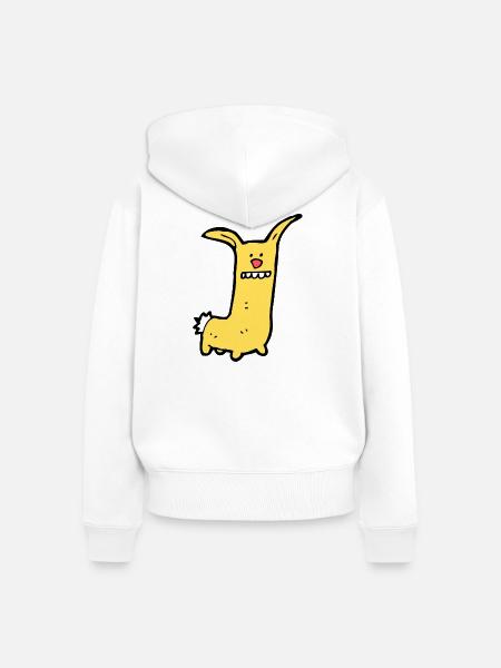 Lustiges Comic Tier - Frauen Premium Bio Zip Hoodie - Weiß