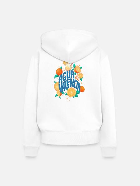 Agua de Valencia - Frauen Premium Bio Zip Hoodie - Weiß
