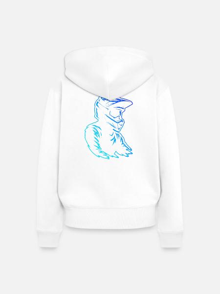 Direkte Motocross Aussage - Frauen Premium Bio Zip Hoodie - Weiß