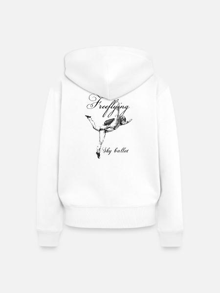 free fly - Frauen Premium Bio Zip Hoodie - Weiß