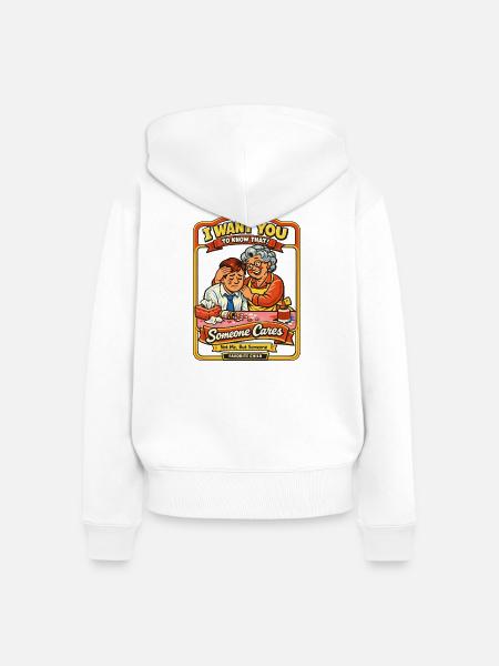 Lustiger Schwiegersohn Schwiegermutter - Frauen Premium Bio Zip Hoodie - Weiß