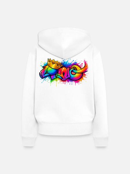 Cano - Frauen Premium Bio Zip Hoodie - Weiß