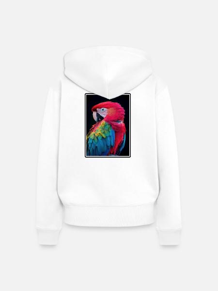 Aras Ara - Frauen Premium Bio Zip Hoodie - Weiß