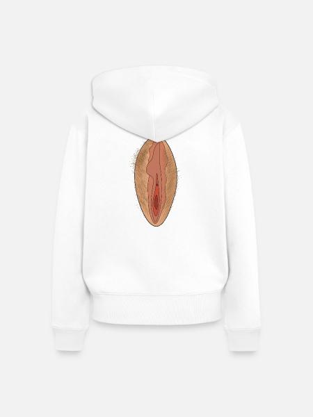 K-18 drucken - Frauen Premium Bio Zip Hoodie - Weiß