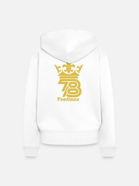 Yvelines - Frauen Premium Bio Zip Hoodie - Weiß