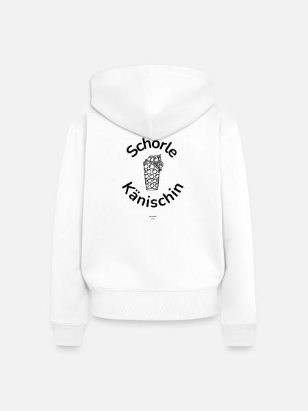 Schorle Känischin - Frauen Premium Bio Zip Hoodie - Weiß