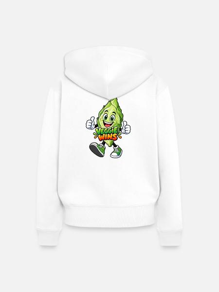 Spitzkohl Humor - Frauen Premium Bio Zip Hoodie - Weiß