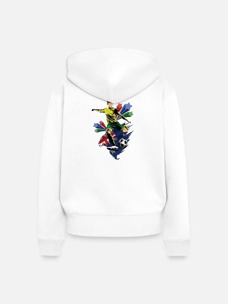 Australien – Australien – Flaggen - Frauen Premium Bio Zip Hoodie - Weiß