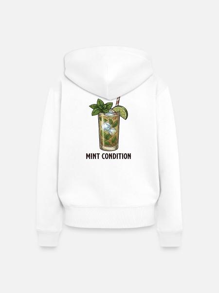 Condition Mojito Cocktail - Frauen Premium Bio Zip Hoodie - Weiß