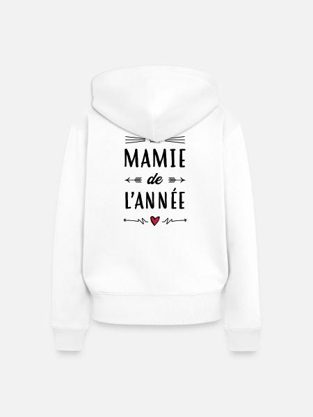 Großmütter / Oma / Mami / Großmutter / Mamy - Frauen Premium Bio Zip Hoodie - Weiß