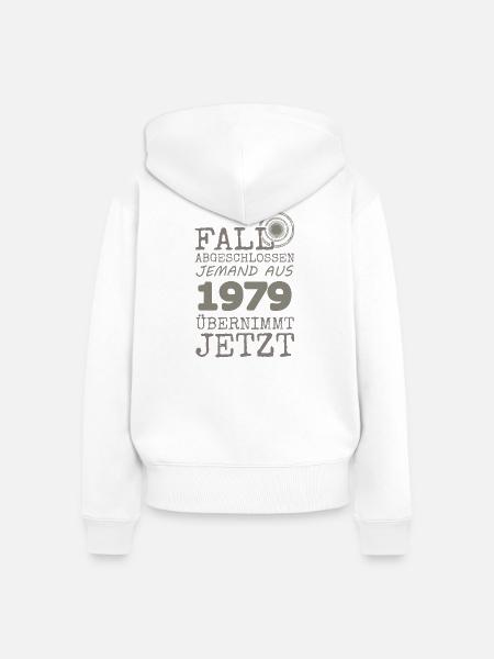 Fall 1979 - Frauen Premium Bio Zip Hoodie - Weiß