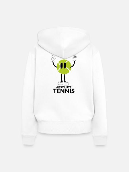 Absolutes Tennis - Frauen Premium Bio Zip Hoodie - Weiß