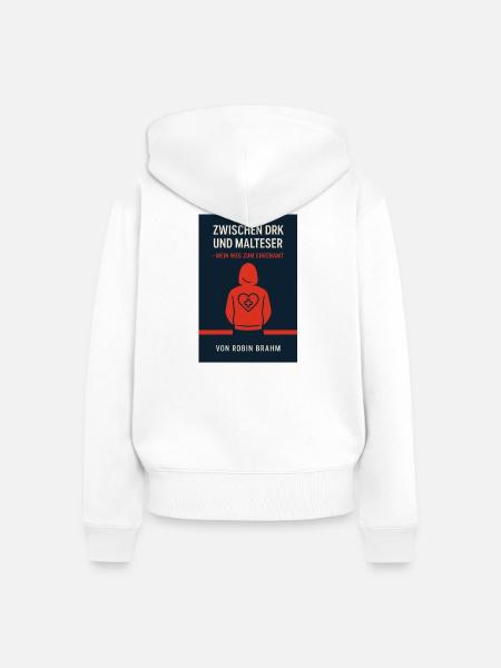 Ehrenamt Lebt - Frauen Premium Bio Zip Hoodie - Weiß