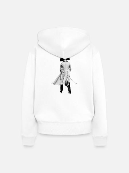 Olli - mein Kaiser - Frauen Premium Bio Zip Hoodie - Weiß