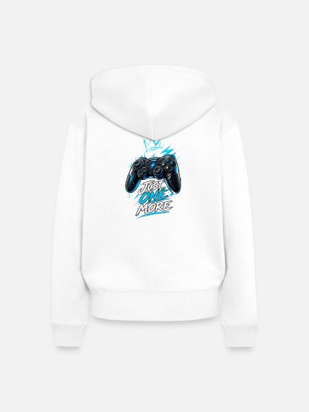 Noch Ein Mal Controller Graffiti - Frauen Premium Bio Zip Hoodie - Weiß