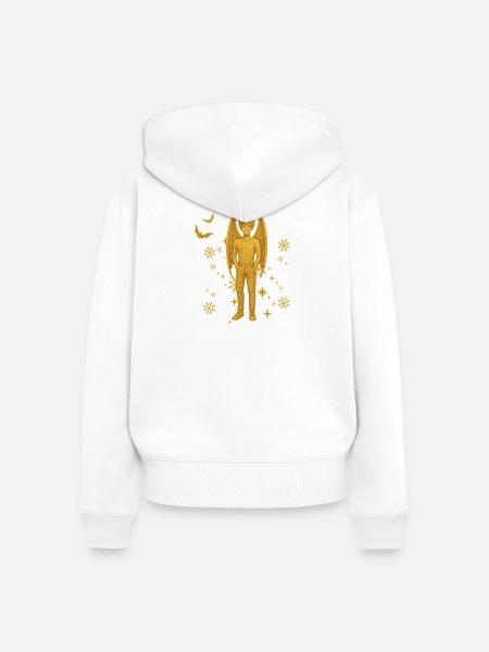 Vampir-Dämon Edition Winter - Frauen Premium Bio Zip Hoodie - Weiß
