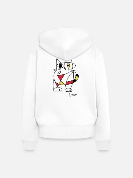 Picatsso - Frauen Premium Bio Zip Hoodie - Weiß